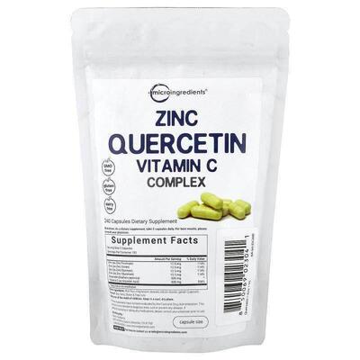 Micro Ingredients,槲皮素锌维生素C复合物，240粒胶囊
