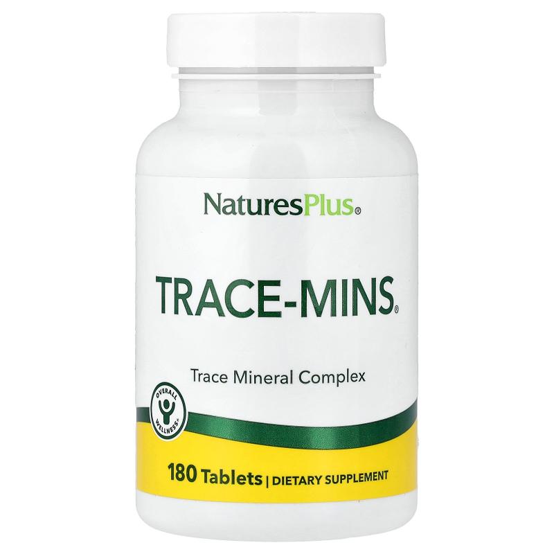 NaturesPlus,Trace-Mins，多种微量矿物质，180 片