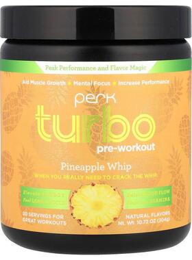 Perk Energy,Turbo，锻炼前配方，Pineapple Whip，10.72 盎司（3