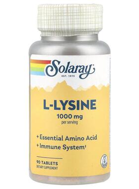 Solaray,L -赖氨酸，985 毫克，90 片（每片 328 毫克）