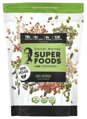 Dr. Murray's,SuperFood，3 种子蛋白质粉，南瓜籽 + 亚麻籽 + 葵