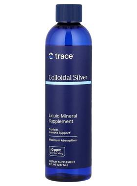 Trace,胶体银，30 ppm，8 液量盎司（237 毫升）