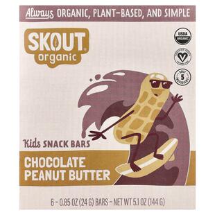 Skout Organic,Kids Snack Bars, Chocolate Peanut Butter&n