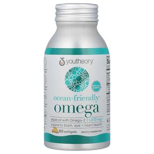 Youtheory,Ocean-Friendly Omega, 60 Softgels (735 mg per Soft