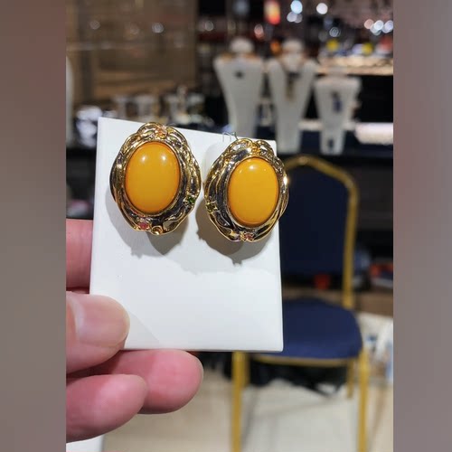 【娜塔莎甄选】26蜜蜡耳饰