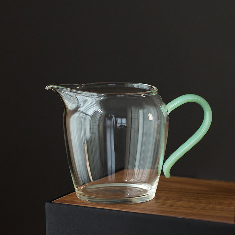 高硼硅玻璃公道杯加厚耐热 高透断水 高级分茶器 公杯茶海280ml