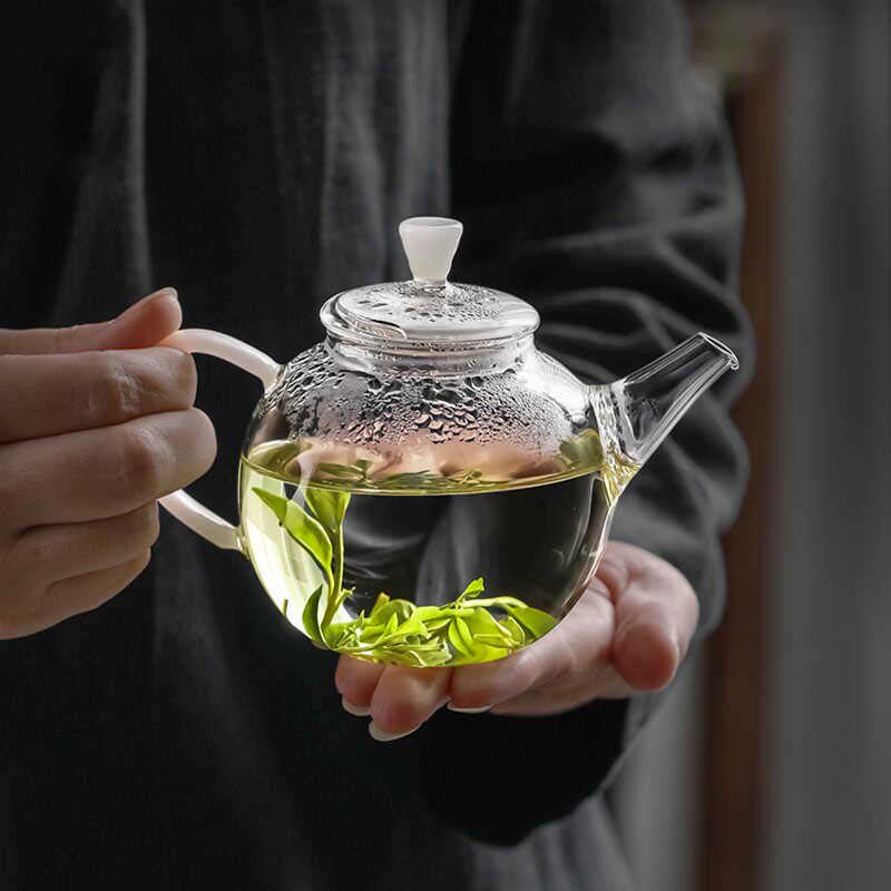 小茶壶一人用绿茶专用女士精致泡茶器小容量耐高温玻璃功夫茶单壶