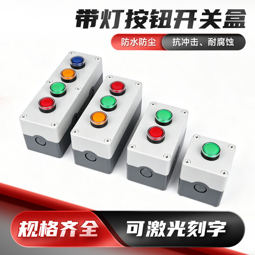 CZHOBO防水带灯按钮开关