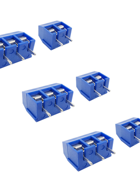 10-50Pcs Blue KF301 2P 3P 5.0mm Spliceable Type Straight Pin