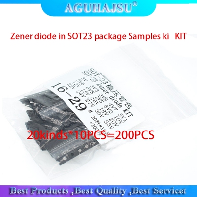 20kinds*10PCS=200PCS Zener diode in SOT23 package Samples ki