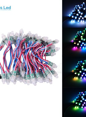 100pcs WS2811 LED Module 9/12mm 2811 IC Black/Green/White/Cr