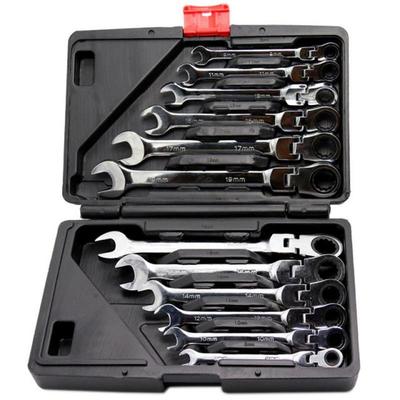 12PCKeys Set Multitool Wrench Ratchet Spanners Hand Tools Wr