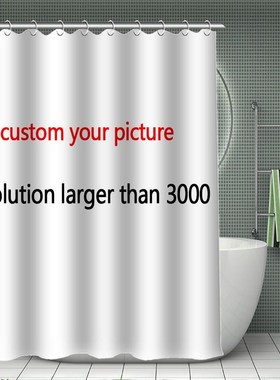 Custom Printed Patterns Modern Shower Curtain Style Waterpr