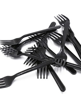 Plastic Long Handle Fork Disposable Forks Party Picnic Pack