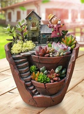 15.5x13.5x19cm Sky Garden Planter Pot Succulent Plant House