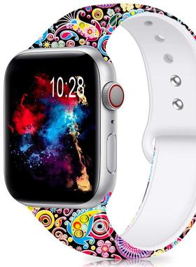 Silicone Strap for apple watch band 44mm 40mm 45mm 41mm