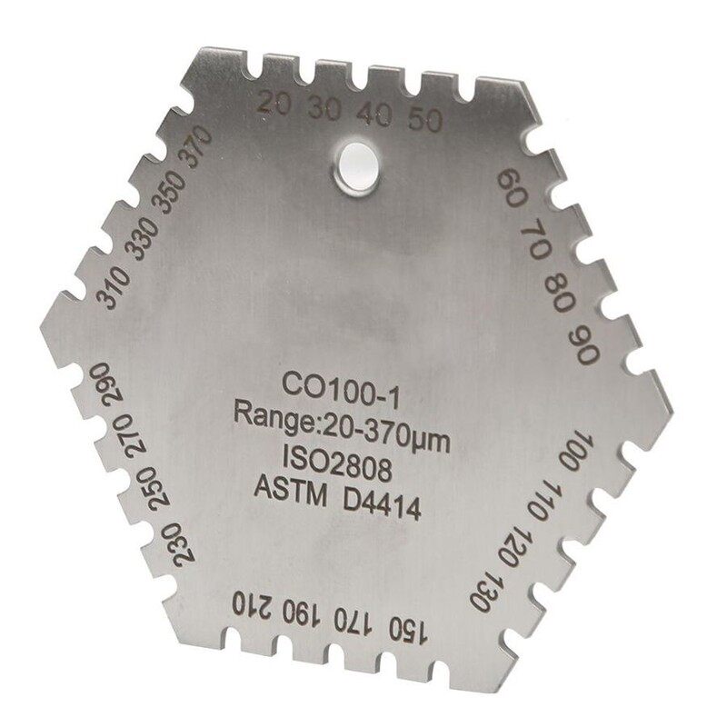 CO100-1 20-370um Wet Film Thickness Gauge HIgh Accuracy Stai