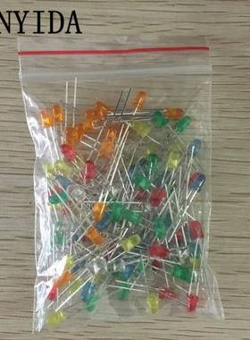 120pcs 6color X 20pcs 3mm LED Light Assorted Kit DIY LEDs