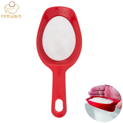 1 Cup Plastic And Metal Flour Sifter Small Fine Mesh Sieve B