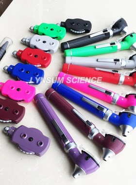 LED Fiber Optic Otoscope Ophthalmoscope Ear Care ENT Diagno