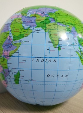 30cm Inflatable Globe World Earth Ocean Map Ball Educational