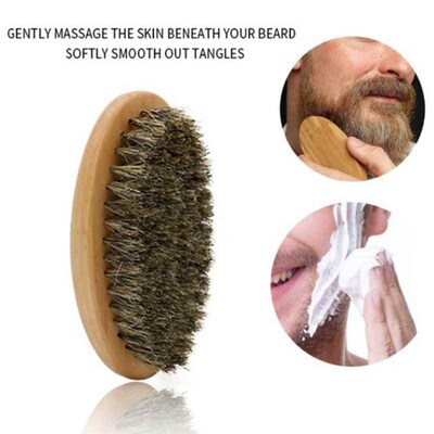 Handmade Beard Comb Kit for Men Beard Mustache Boar Bristle