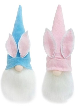 Easter Bunny Gnome w/ LED Light Home Decoration Plush Handma