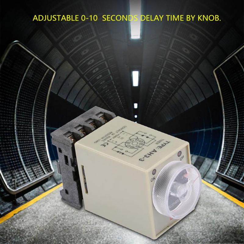 AH3-3 0-10 Seconds Time Relay Knob Control Timer Relay Delay