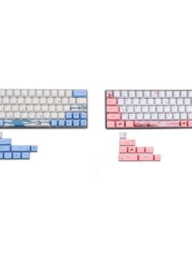 Penguin/Bridge Girl Dye-Sublimation Mechanical Keyboard Cute