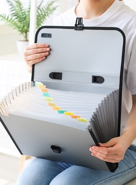 Portable Accordion Expanding File Folder Document Organizer