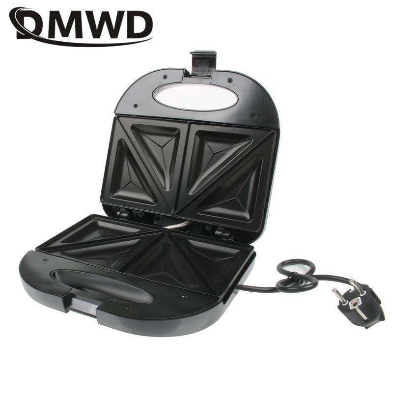 DMWD Electric Sandwich Maker Mini Grilling Panini Baking Pla