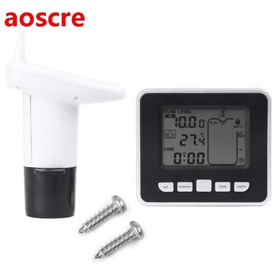 433MHZ Ultrasonic Water Tank Liquid Depth Level Meter Sensor