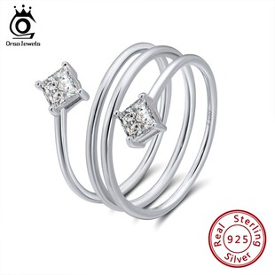 ORSA JEWELS Authentic 925 Sterling Silver Female Rings Uniq