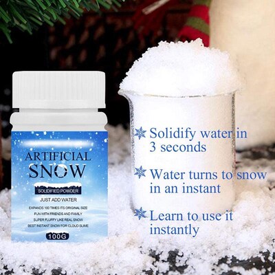 50g/100g Artificial Snowflakes Instant Fake Snow Powder For