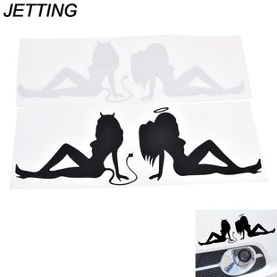 20cmx7cm Devil Angel Car Sticker Motorcycle Decorating Stick
