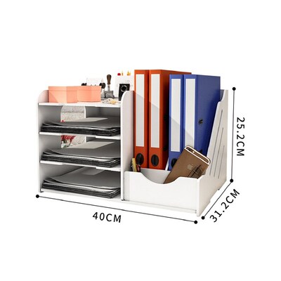 Book Magazine Holder Desk Organizer Stationery Storage Stand