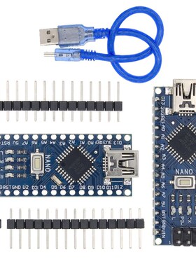 10set = 10pcs Nano 3.0+10pcs USB Cable ATmega328 Mini-USB Bo