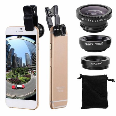 Fisheye Lenses Mobile Phone Lens Wide Angle Fish Eye Macro Z