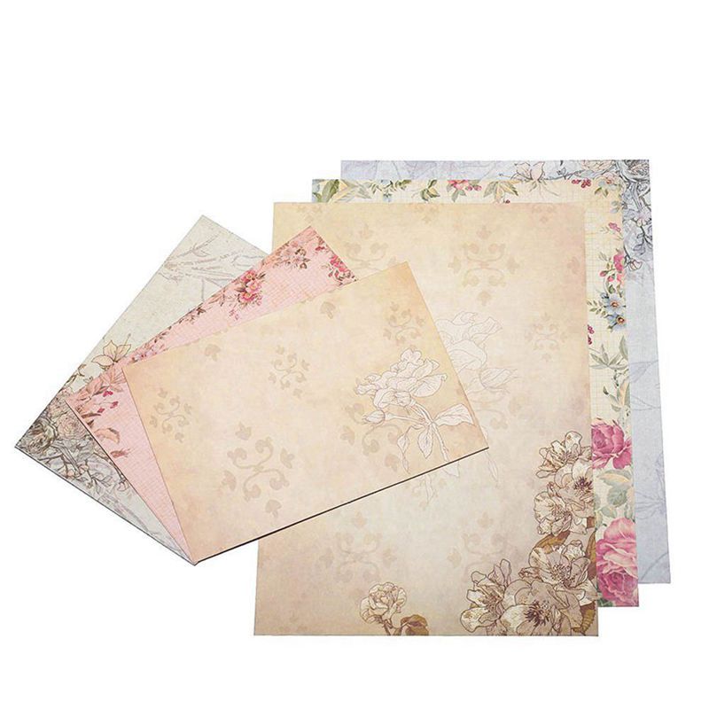 40 Sheet Vintage Stationery Sets with Envelopes for Writing