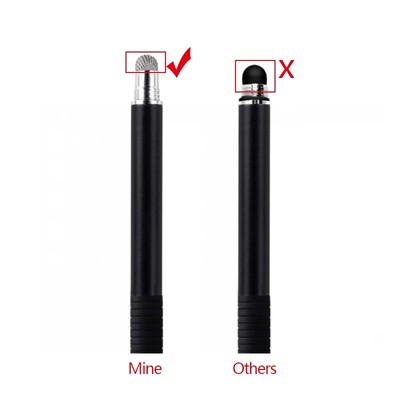 niversal 2 in 1 Fiber Stylus Pen Drawing Tablet Pens Capacit