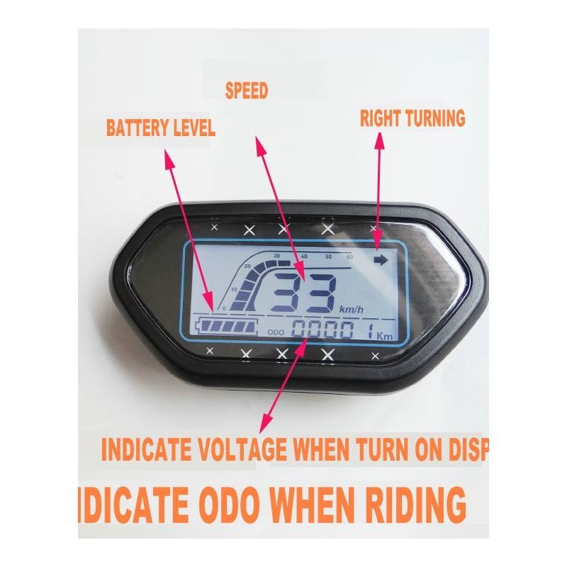 speedometer electric scooter LCD display bicycle tricycle in
