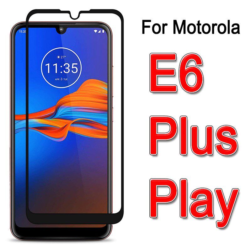 e6 protective glass on  motorola moto e 6 plus play screen p