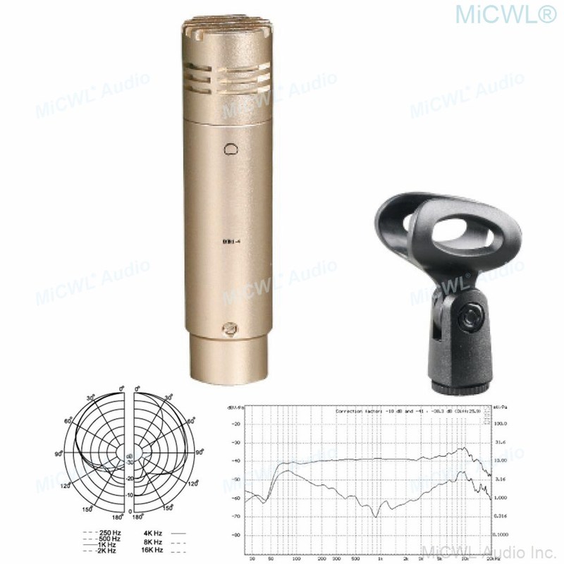 Pro Studio Condenser Microphone Overhead Mic Slim Pencil St