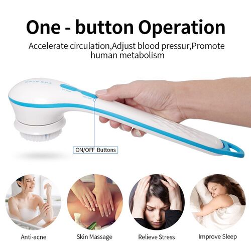 Health-Care-Tool Bath-Brush Spin Spa Scrub Massage Long-Hand