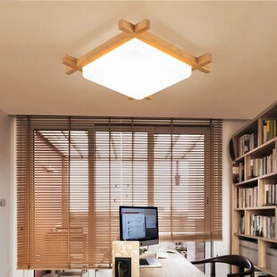 Chinese ceiling Lights wood lampshades flush mount ceiling l