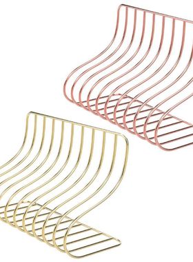 10 Grid File Storage Shelf Book Stand Bookend Nordic Wrought