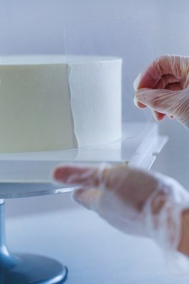 Baking tools transparent PET scraper cake smoothing plastic