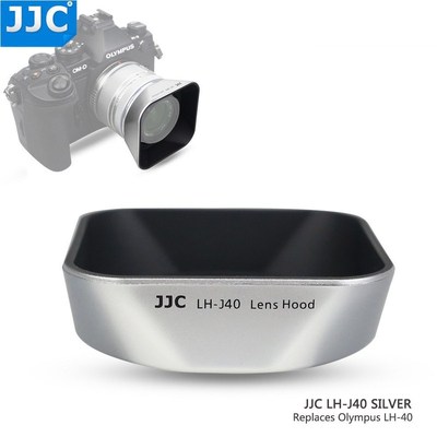 JJC Reversible Bayonet Square Lens Hood Shade for Olympus M