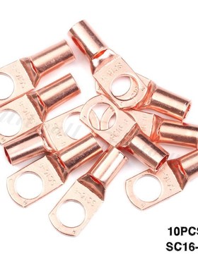 10Pcs SC16-8 Copper Ring Terminals Connector Cable Lugs Eyel