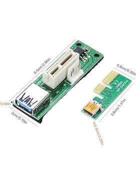 Mini PCI-E X1 Extension Cable PCIE 1X Expansion Riser Card w